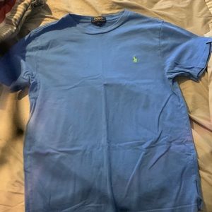 Blue Polo With Green High Horse